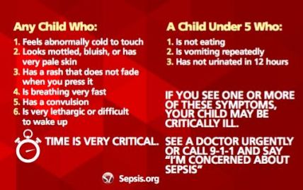 Sepsis Symptoms Children